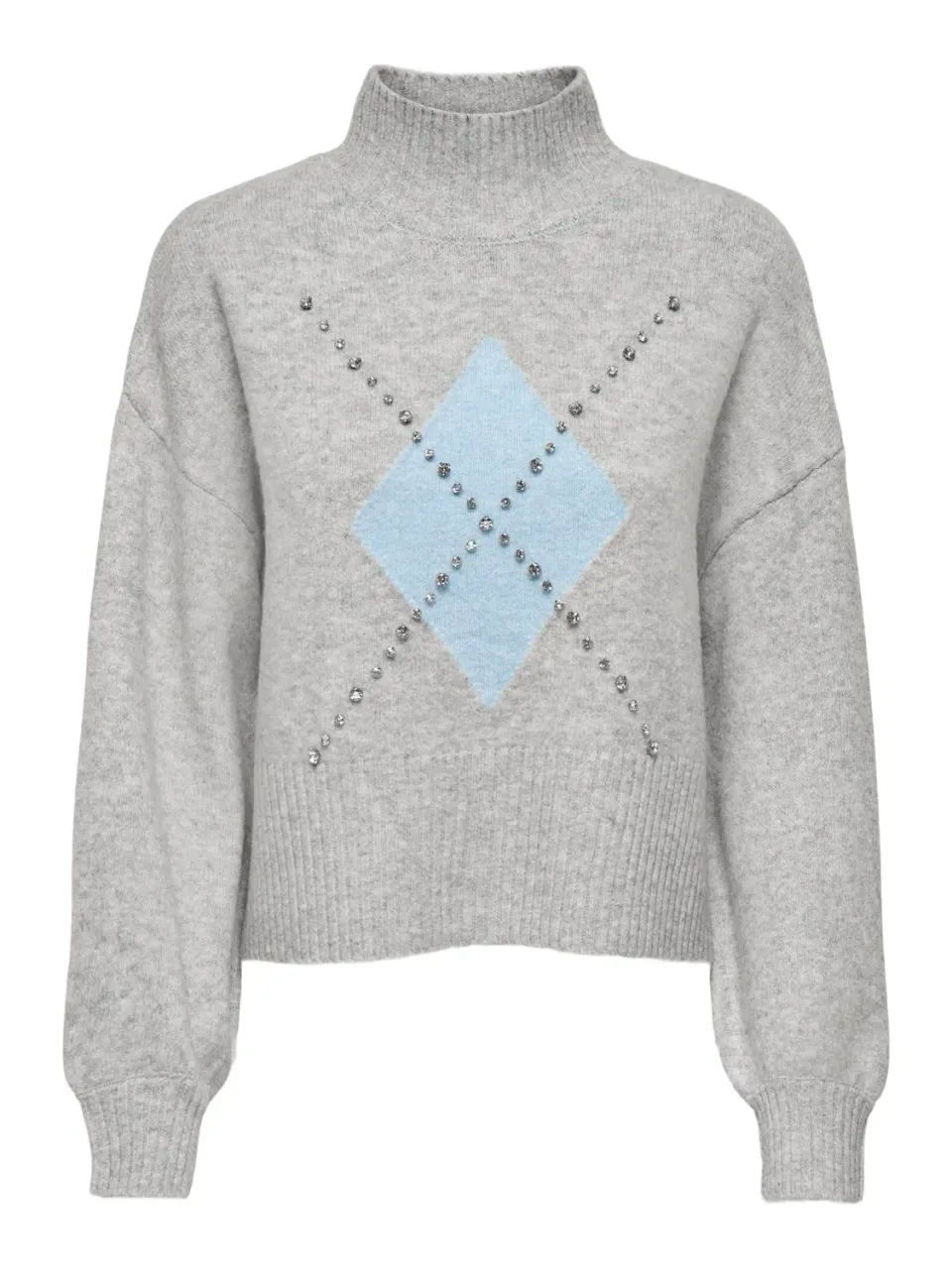 ONLY Onlwakefield Pullover Donna S Grigio Girocollo