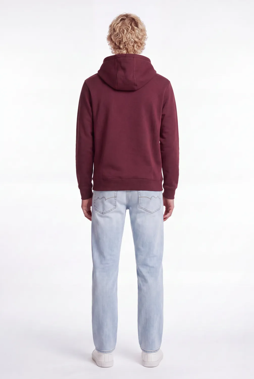 Teddy Smith S-Nark Hoody felpa Bordeaux Foncé cappuccio