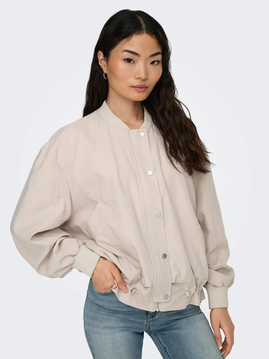 ONLY Onlbasto Bomber Jacket giacca donna grigia 3XL