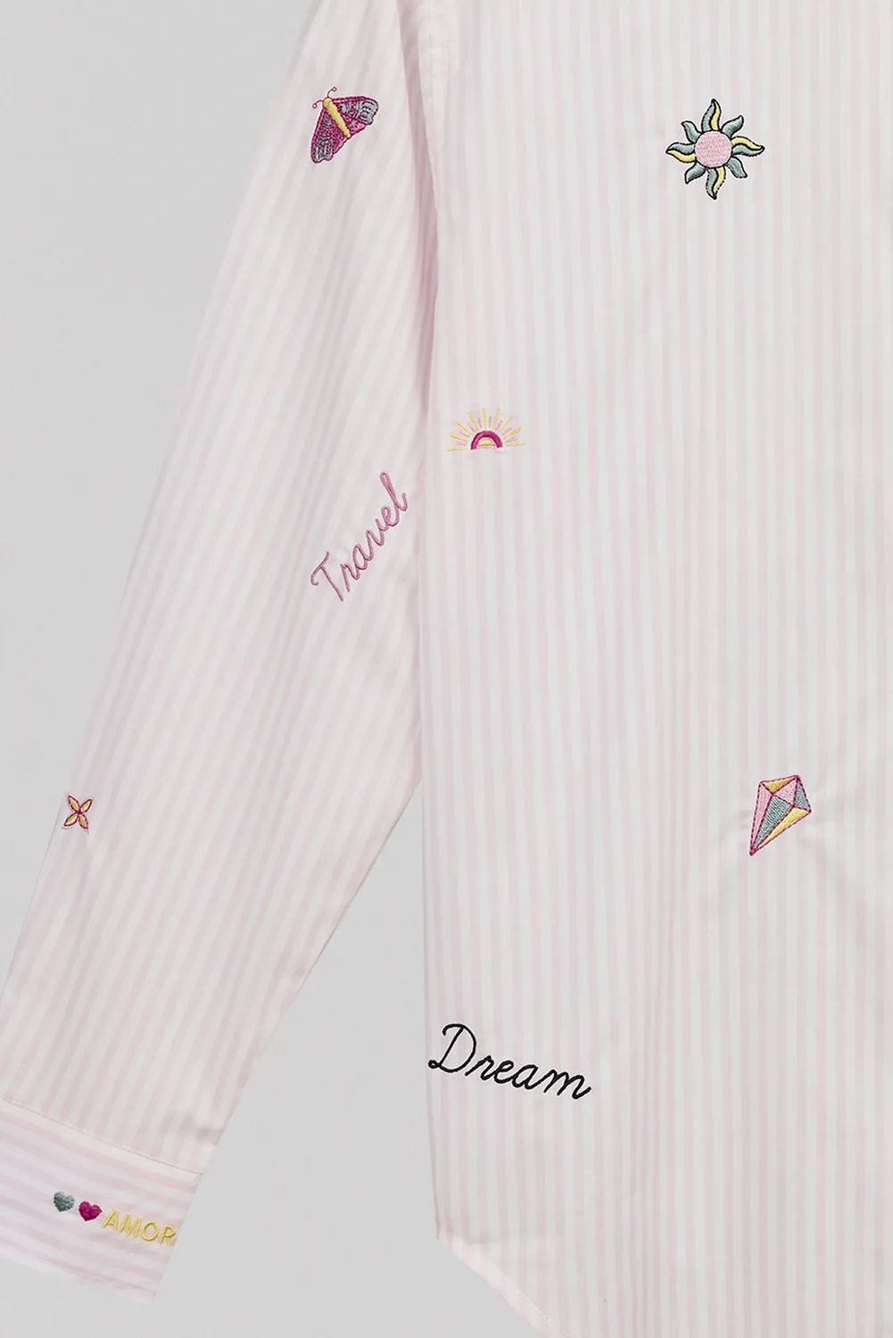 Teddy Smith C-Louisia ML Camicia cotone rosa quartz