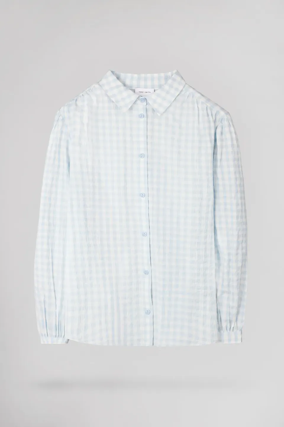 Teddy Smith C-Bulle Camicia Vichy Azzurro Donna