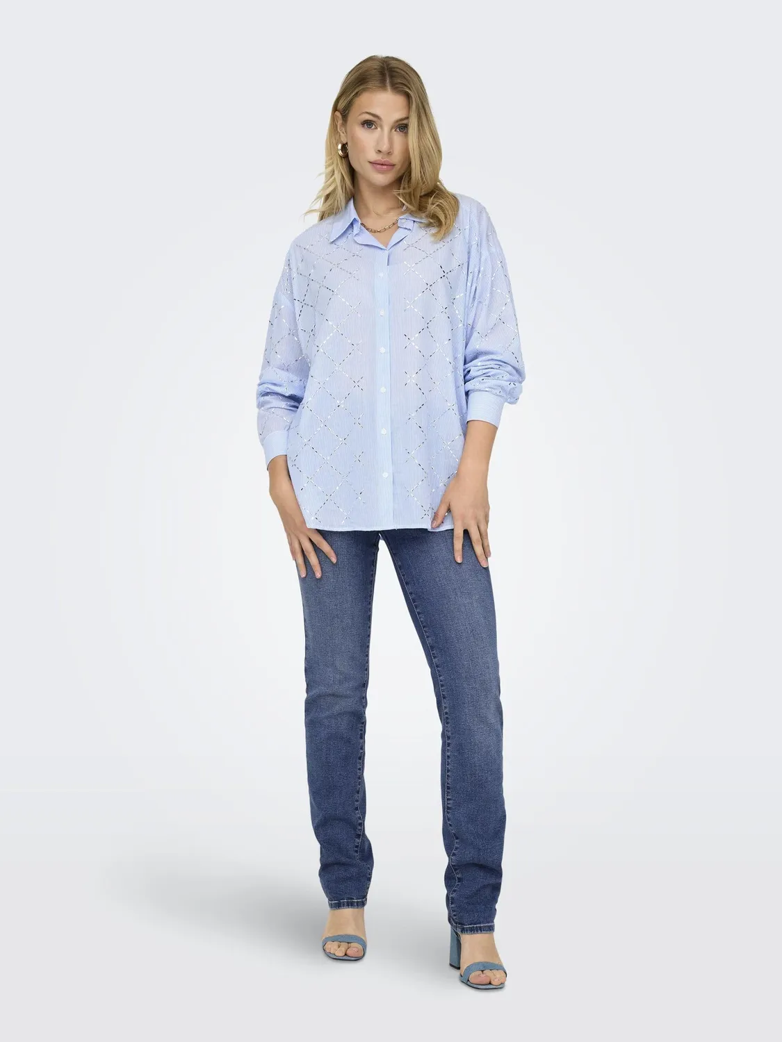 ONLY Onlsui jeans slim XL 32L blu medio