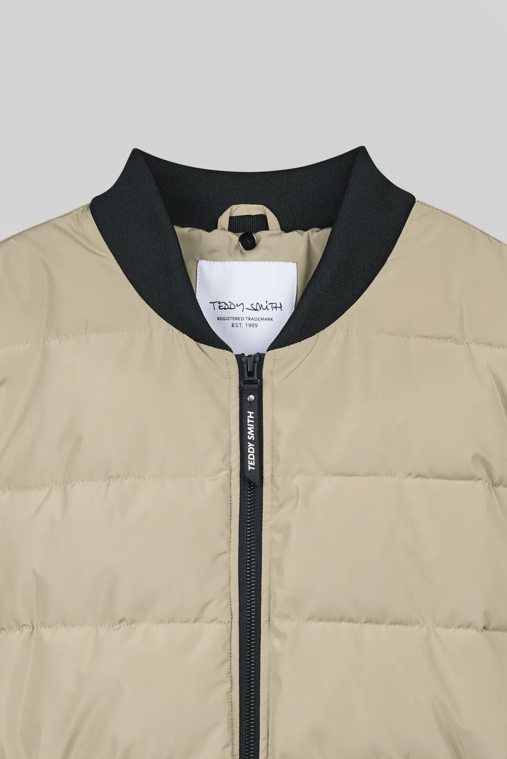 Teddy Smith B-East Piumino Uomo Wolf Beige Idrorepellente