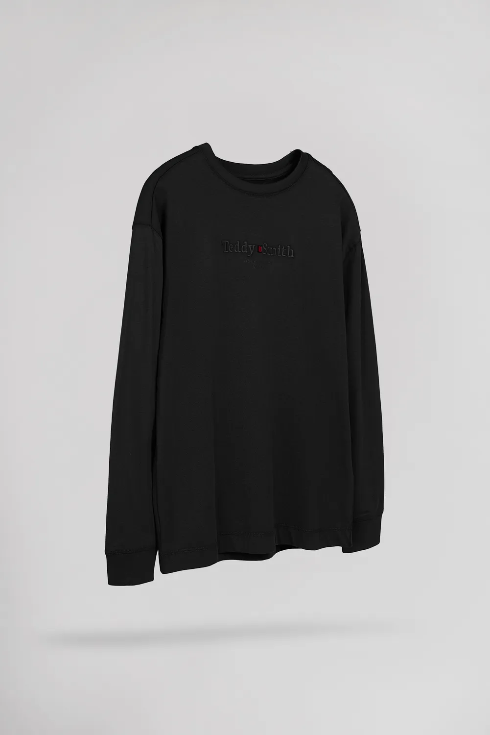 Teddy Smith T-Jim ML JR t-shirt ragazzo nera cotone