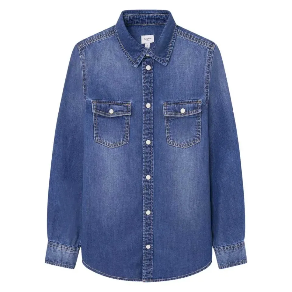 Pepe Jeans Portez Jr camicia jeans bimbo 10 anni