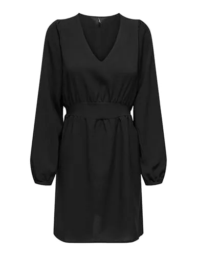 ONLY Onlnova Life Elite Siri vestito donna maniche lunghe blu XS