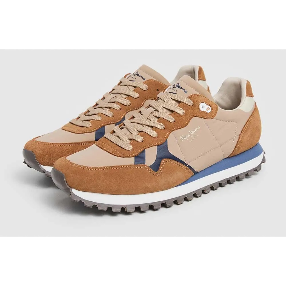 Pepe Jeans Brit-On sneaker uomo pelle blu navy