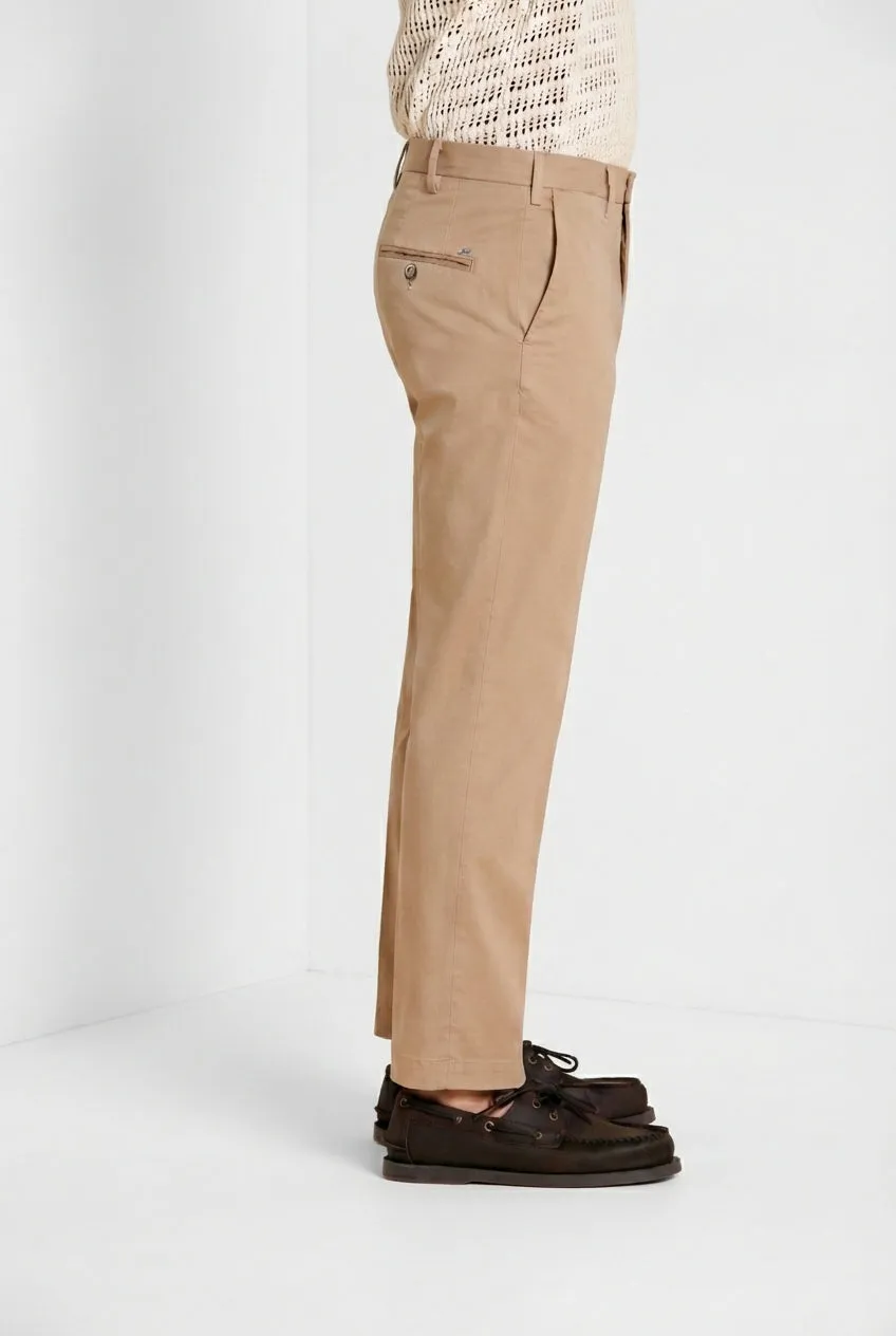 Mason's New York chino uomo gabardina beige medio regular