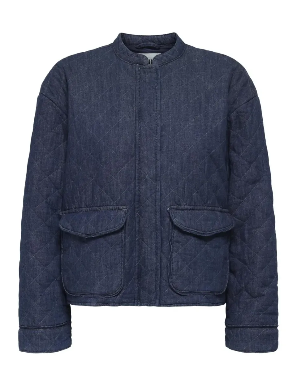 ONLY ONLHALLIE Giacca Trapuntata L Denim Scuro
