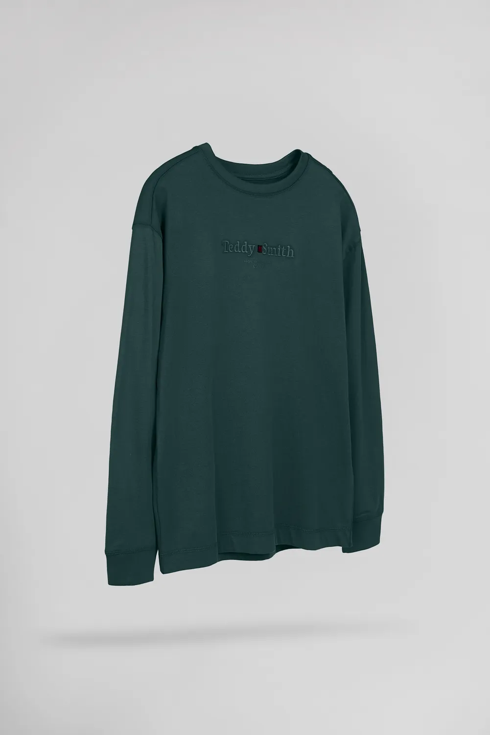 Teddy Smith T-Jim ML Jr Maglia Verde Pino Ragazzo Cotone