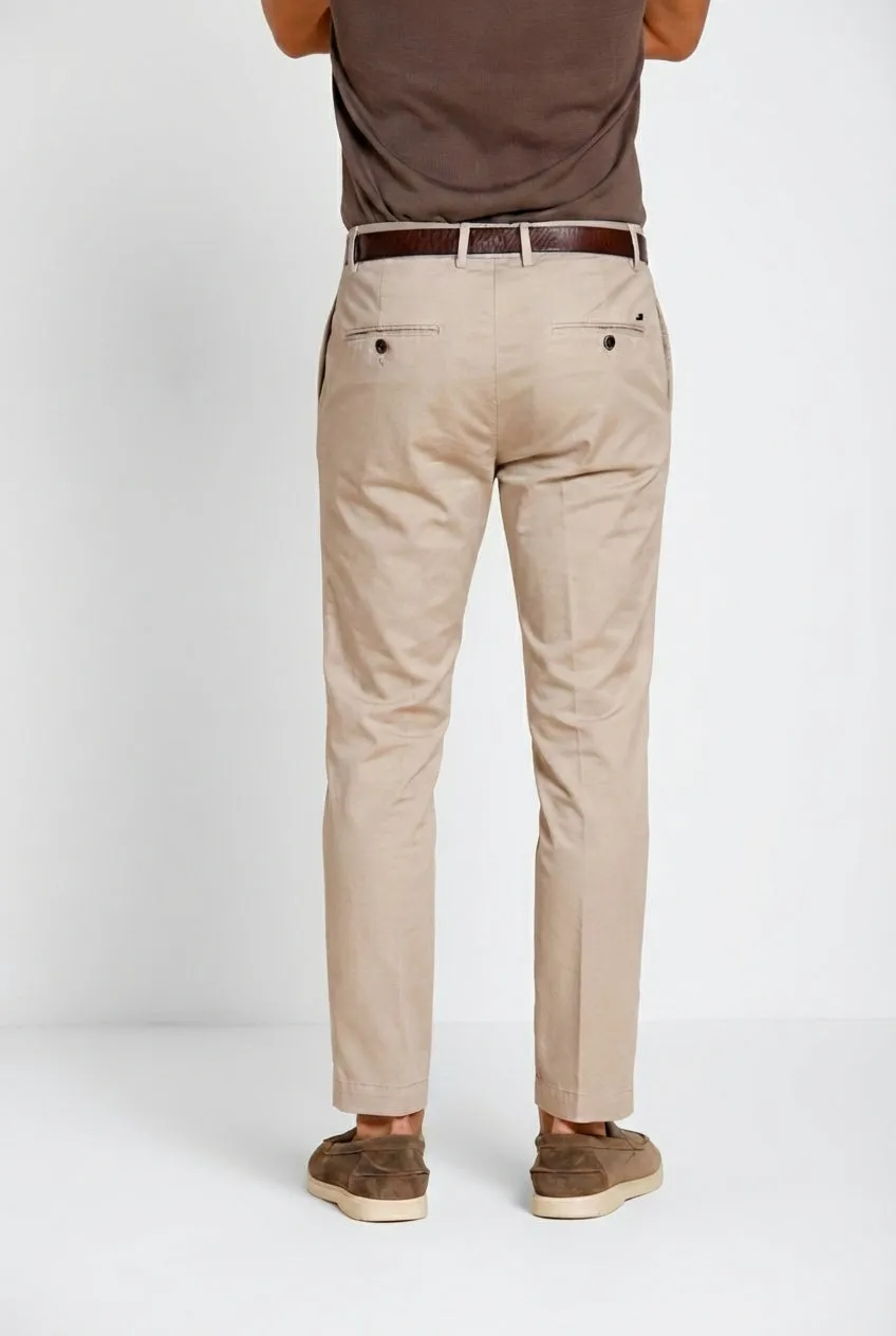 Mason's Milano chino uomo beige chiaro extra slim