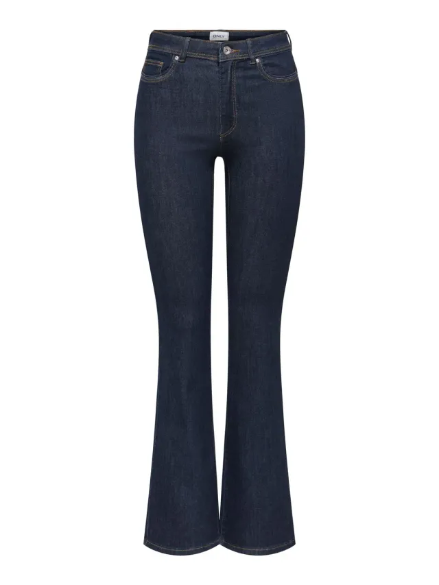 ONLY Onlwauw Life HW jeans flare donna S/30L blu