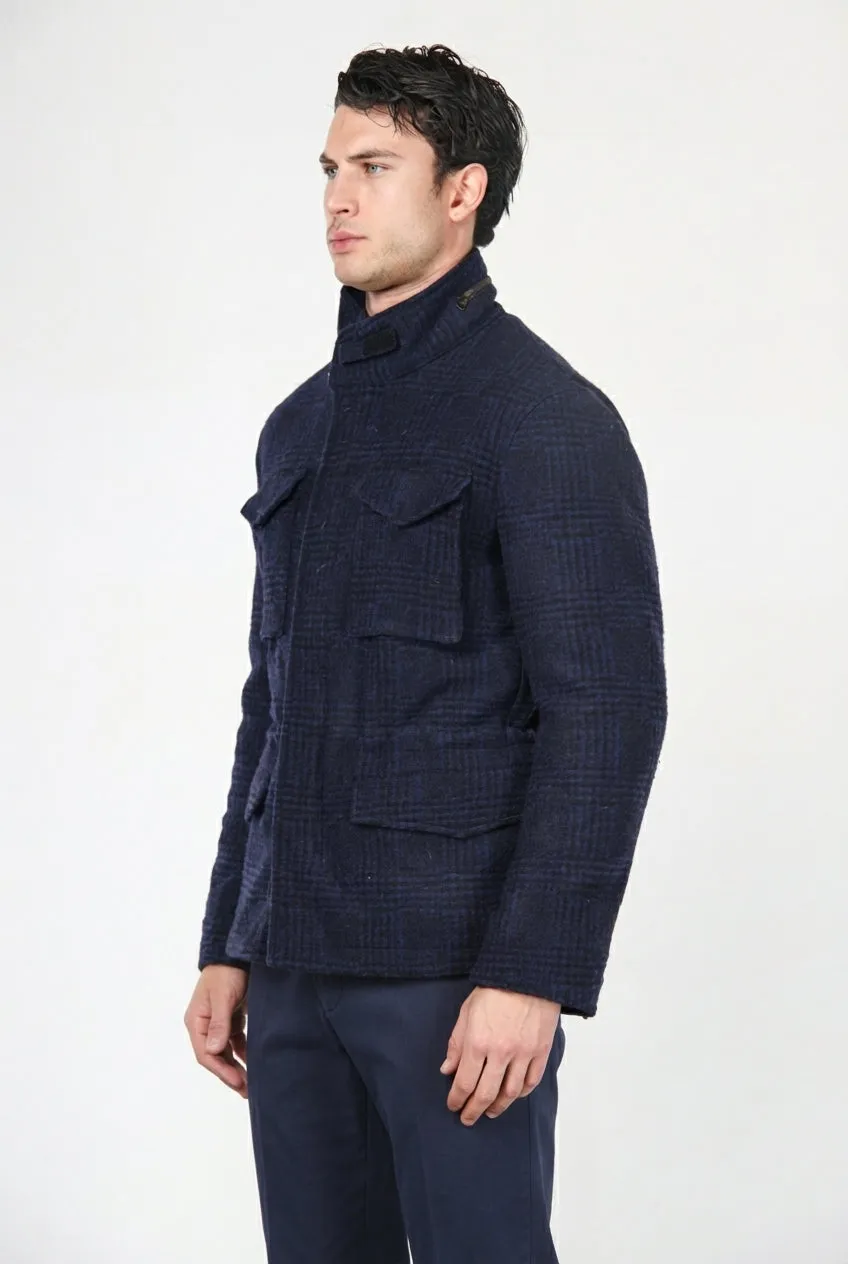 Mason's Field M74 giubbotto uomo blu scuro galles