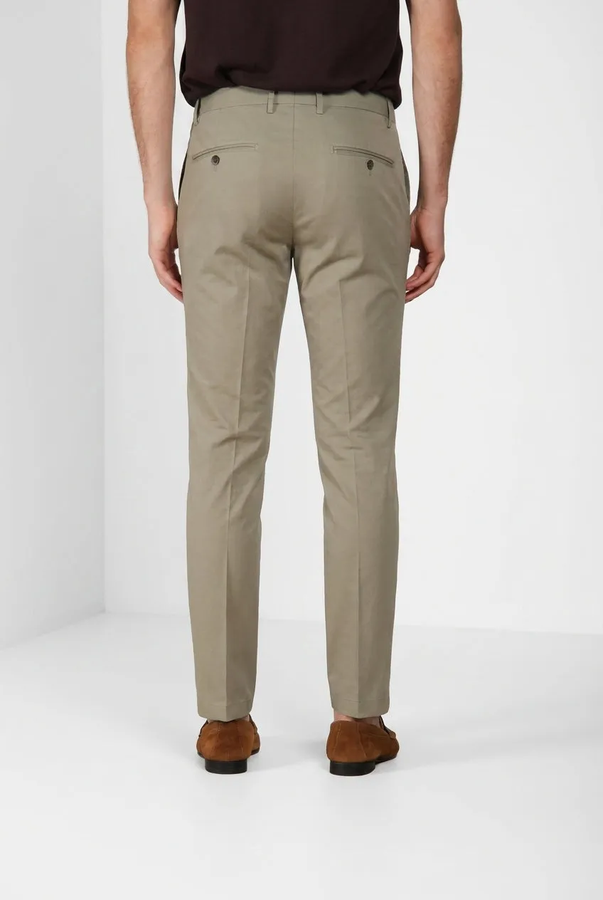 Mason's Milano pantalone chino uomo salvia gabardina stretch