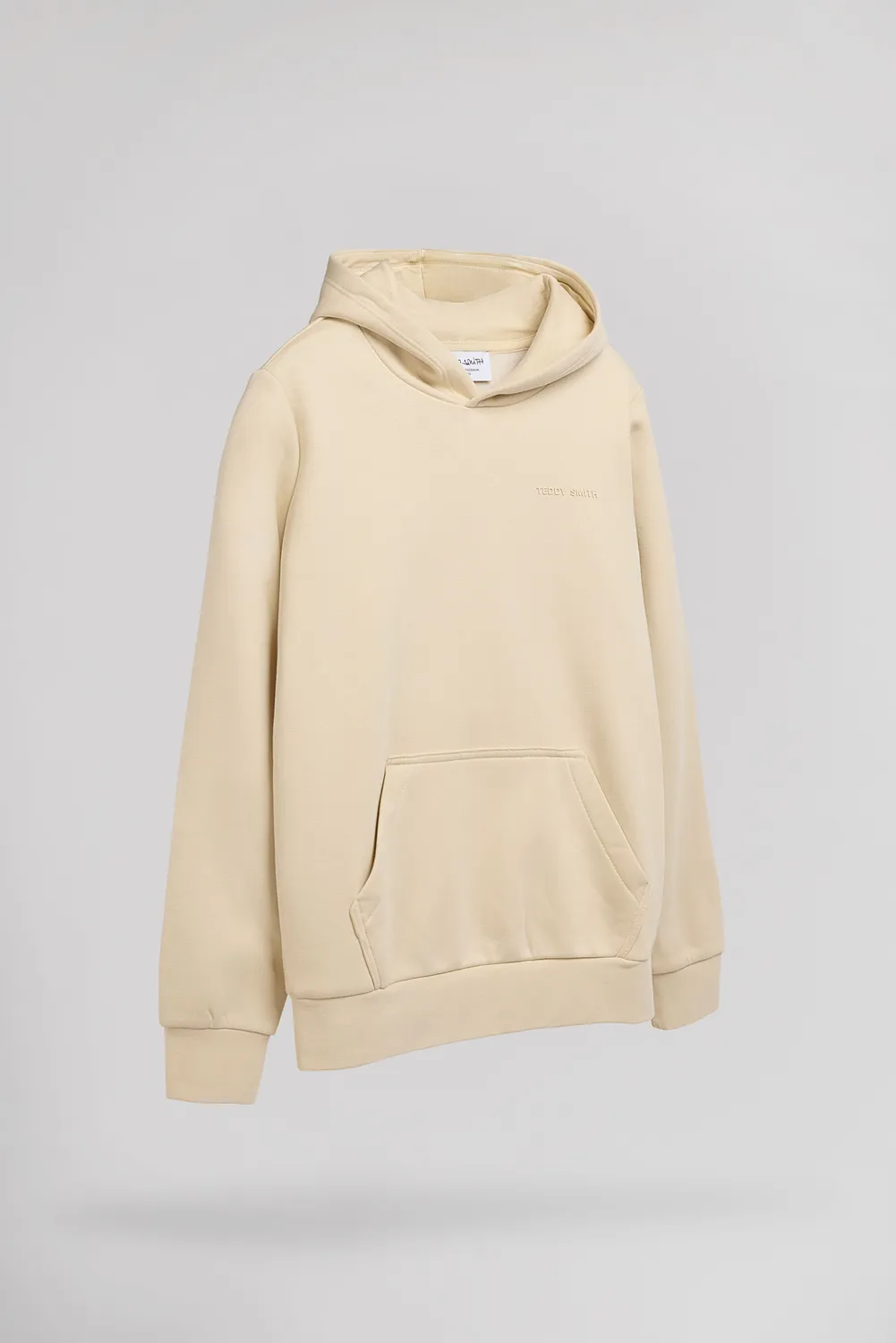Teddy Smith S-Nark Hoody JR felpa bambino beige chiaro cotone
