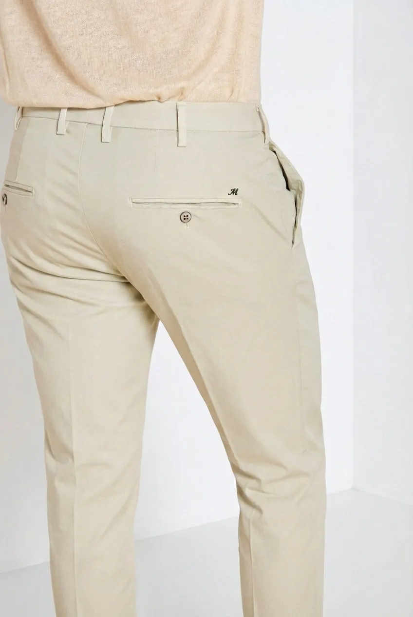 Mason's New York chino uomo gabardina stucco regular
