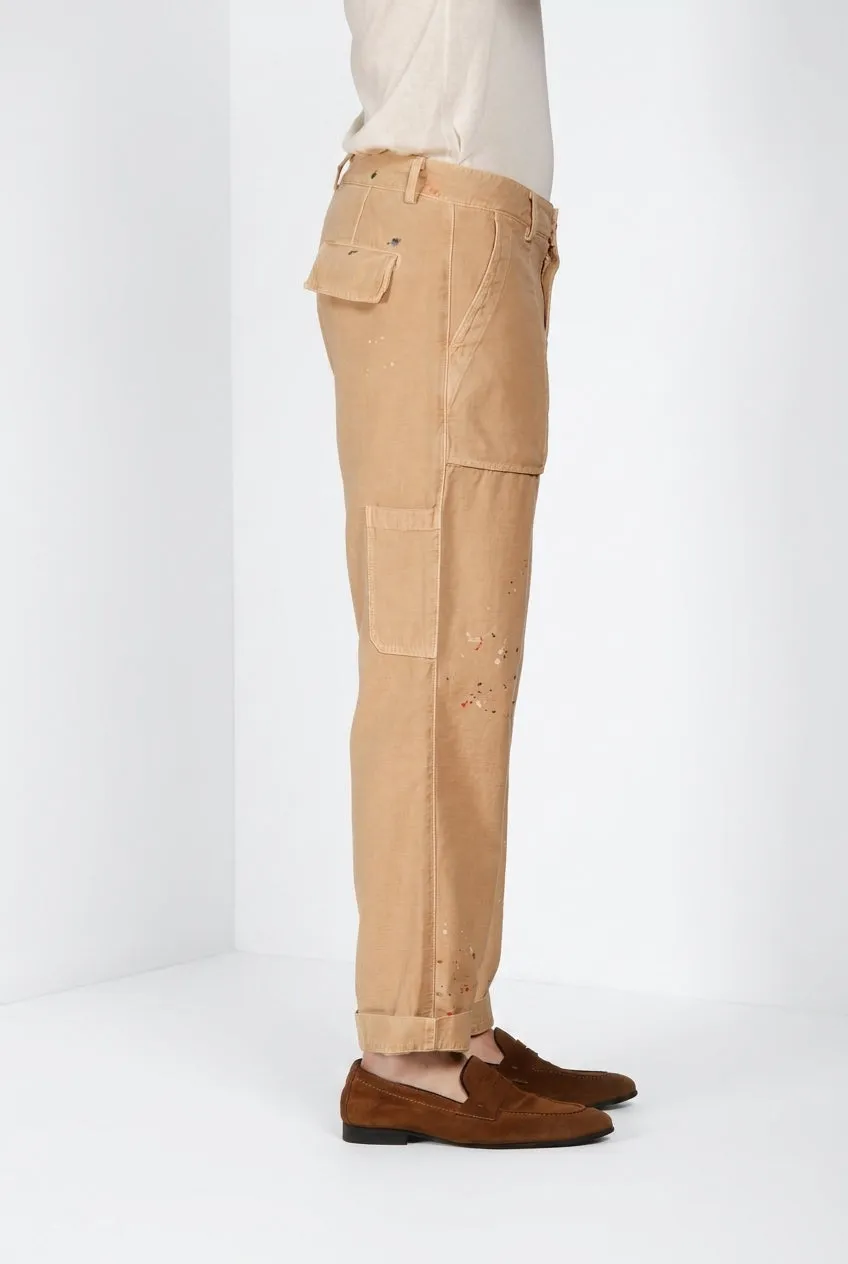 Mason's Cuba Work M74 pantalone uomo kaki cotone