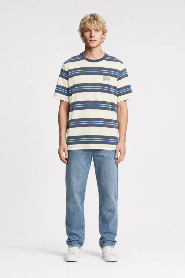 Teddy Smith T-Artuso MC t-shirt grigia righe regular
