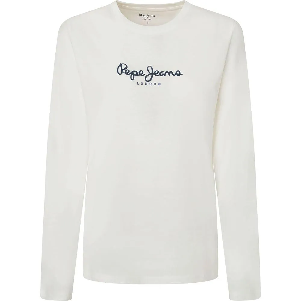 Pepe Jeans Fiore LS T-Shirt Donna Maniche Lunghe
