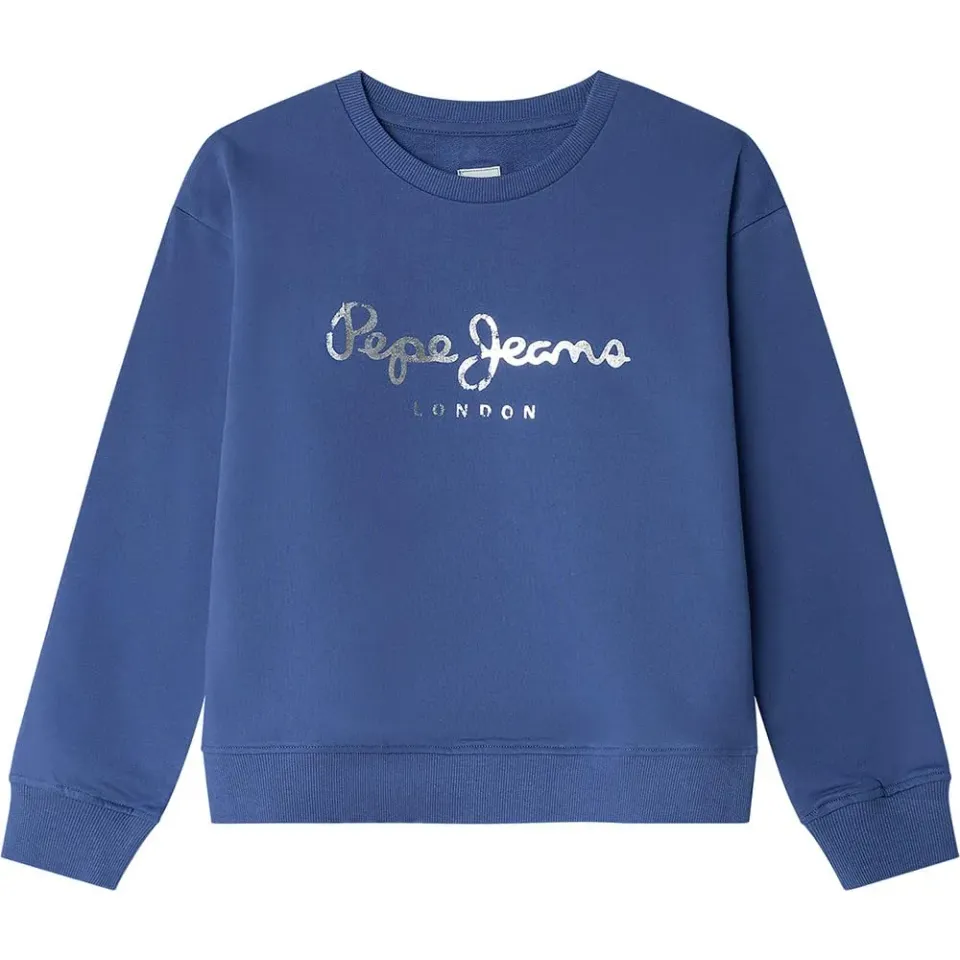 Pepe Jeans Annie Felpa Bambina 8 Anni Blu Girocollo