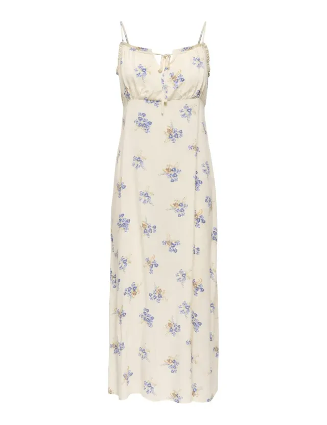 ONLY Onlnelly Life Alexa Midi abito midi Cloud Dancer XL