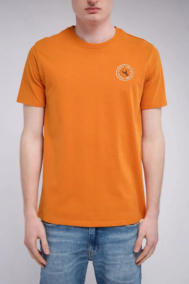 Teddy Smith T-Mechanics MC t-shirt uomo orange vintage