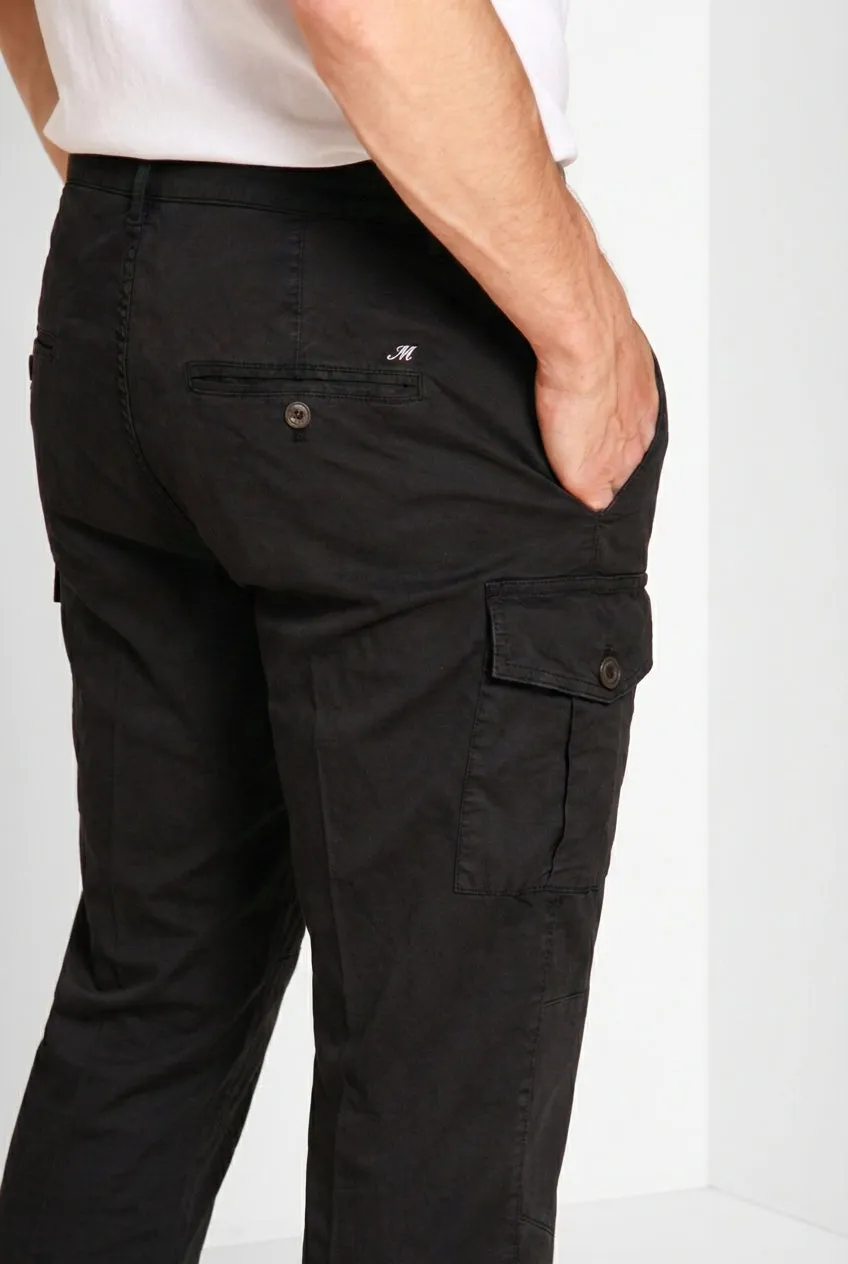 Mason's George Coolpocket pantalone cargo nero carrot