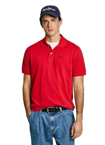 Pepe Jeans Essential Contrast Logo polo uomo bianca