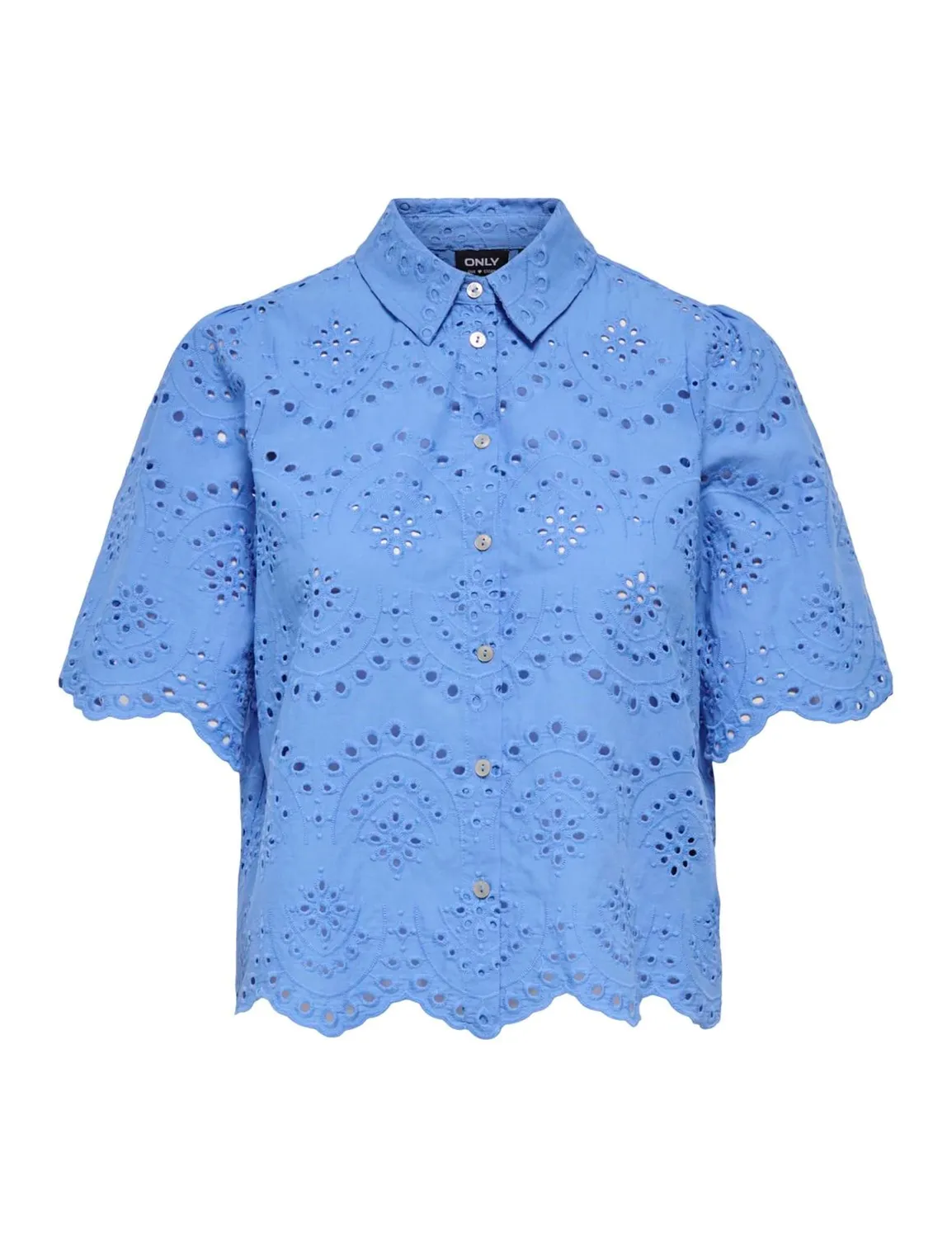 ONLY Onlvalais camicia donna manica lunga cotone