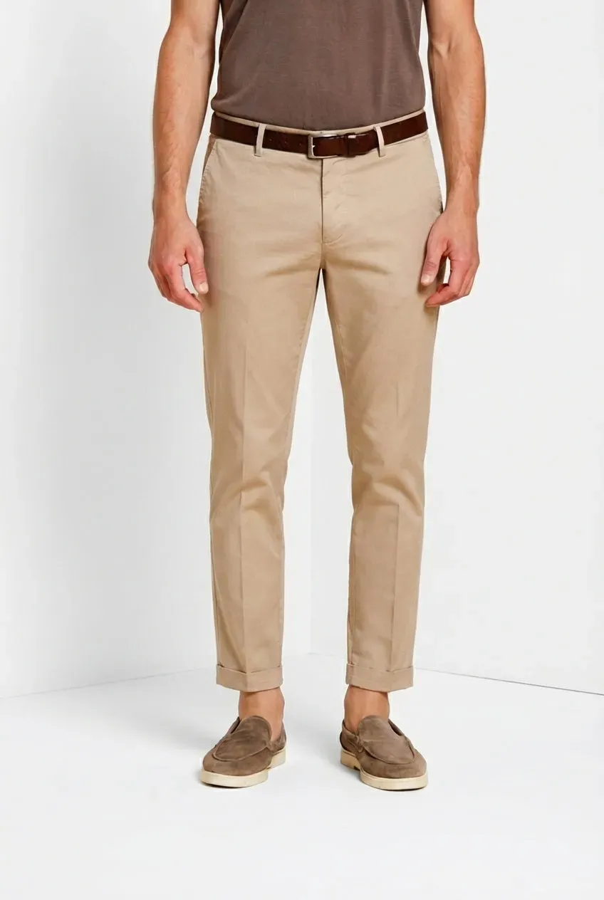 Mason's Milano pantalone chino uomo beige extra slim