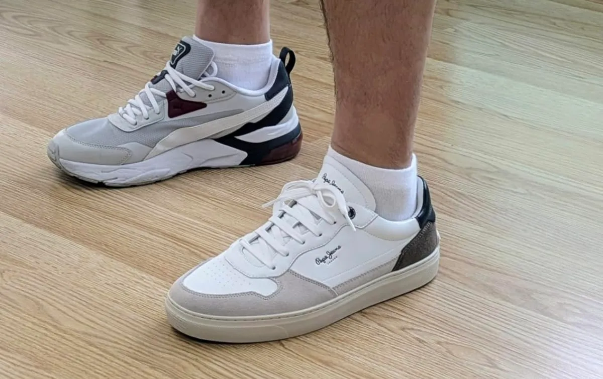 Pepe Jeans Camden Nature sneakers pelle bianco 43 EU