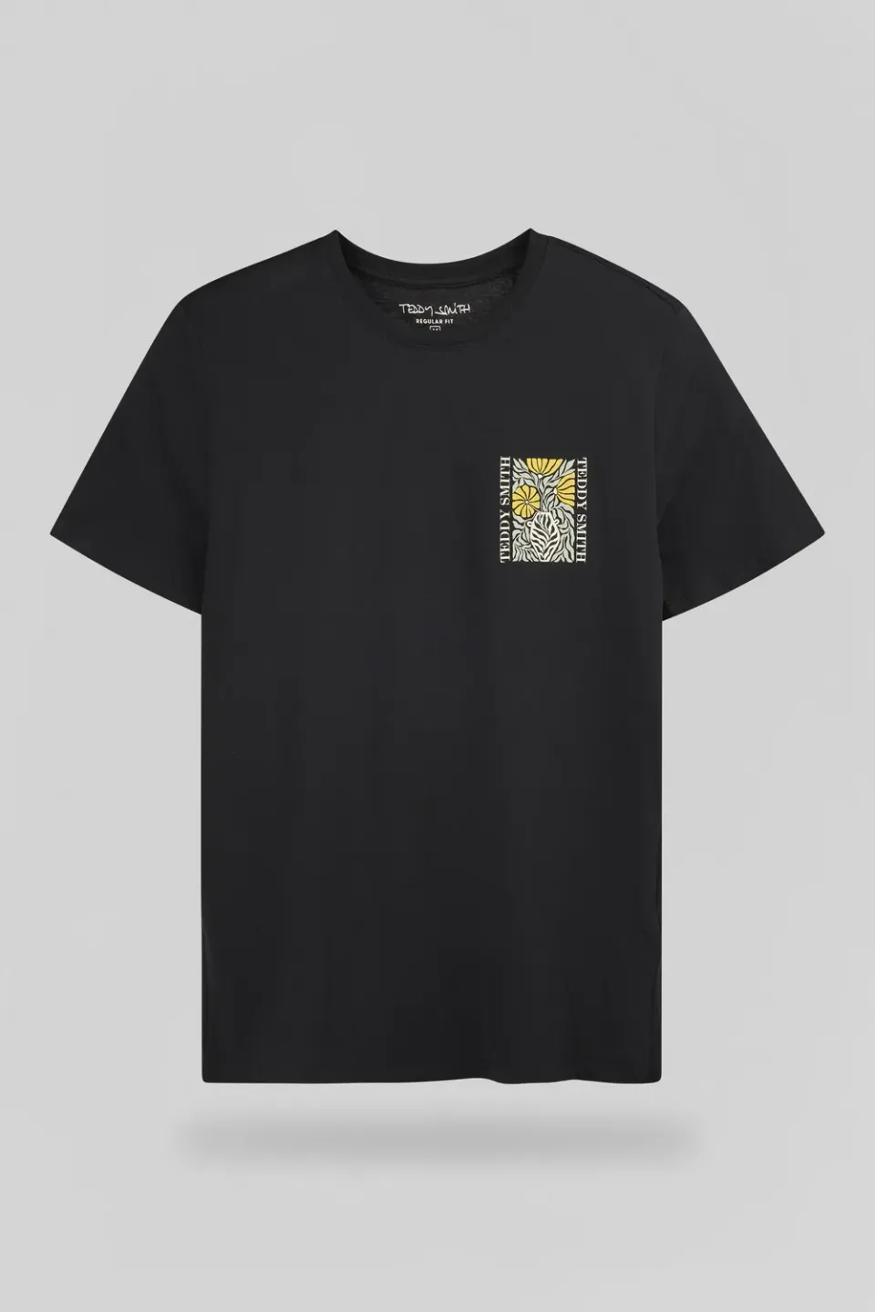 Teddy Smith T-Panorama MC t-shirt carbone vestibilità ampia