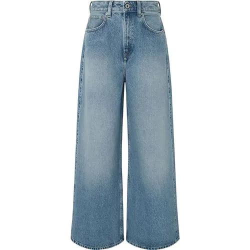 Pepe Jeans Jaimy jeans wide vita alta 34W/34L pietra