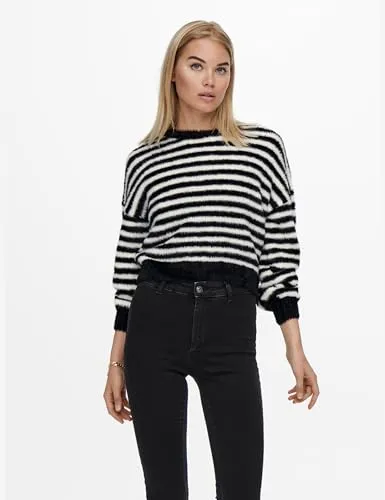 Only Onlpiumo Pullover Donna Lavorato a Maglia Morbido