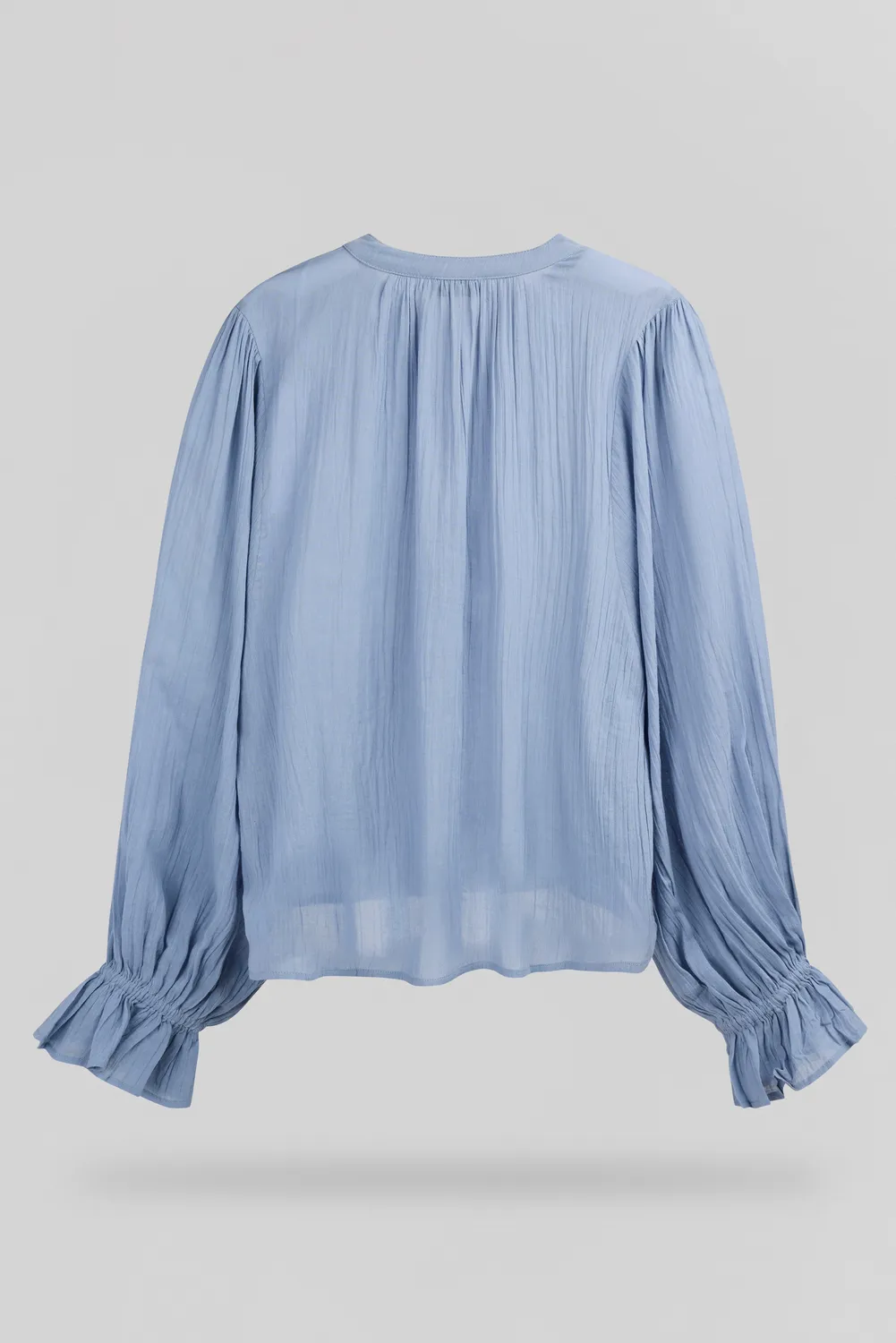 Teddy Smith C-Swan camicia donna azzurra cotone fluida