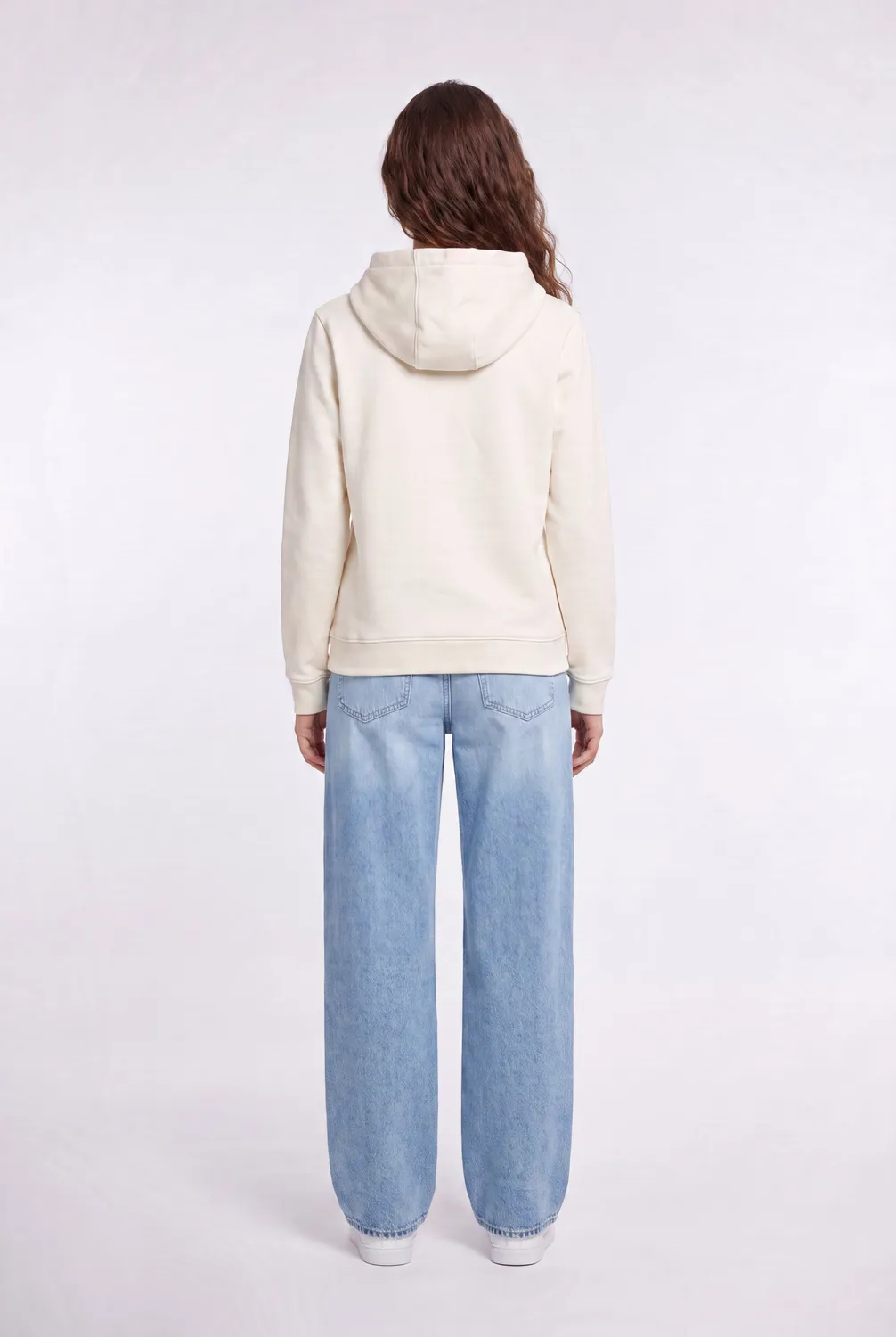 Teddy Smith S-Solene Middle White felpa cappuccio bianco donna