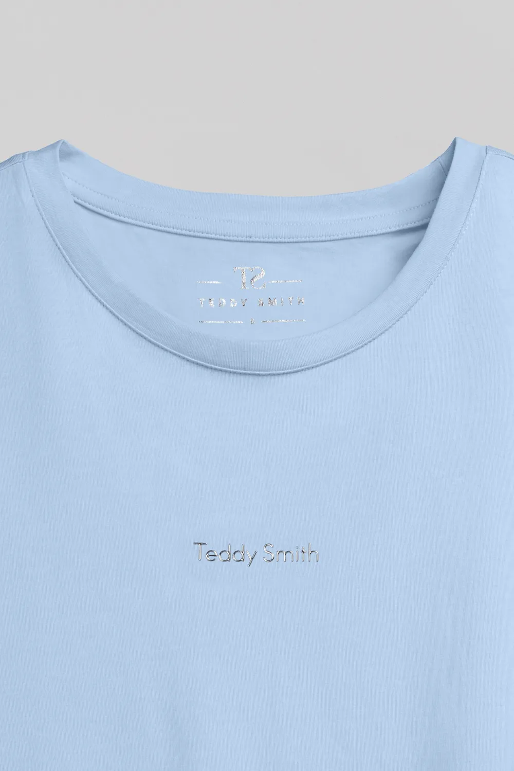 Teddy Smith T-Ribelle MC T-Shirt Donna Azzurro Cotone