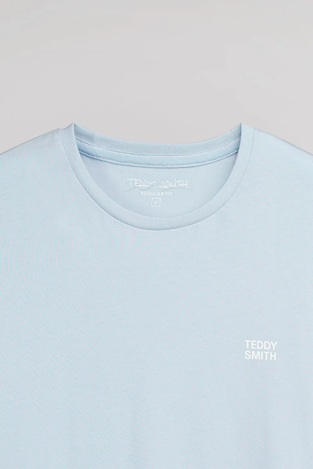 Teddy Smith The Tee 1 t-shirt uomo pastel blue chiné