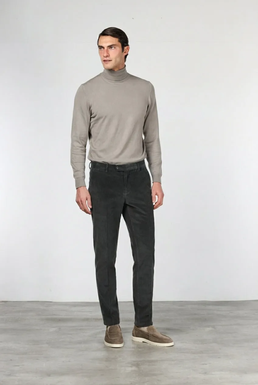 Mason's Milano Jogger chino uomo marrone velluto extra slim