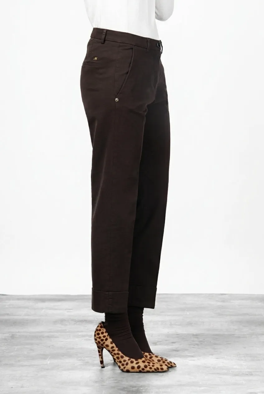Mason's New York Carrot pantalone chino marrone raso