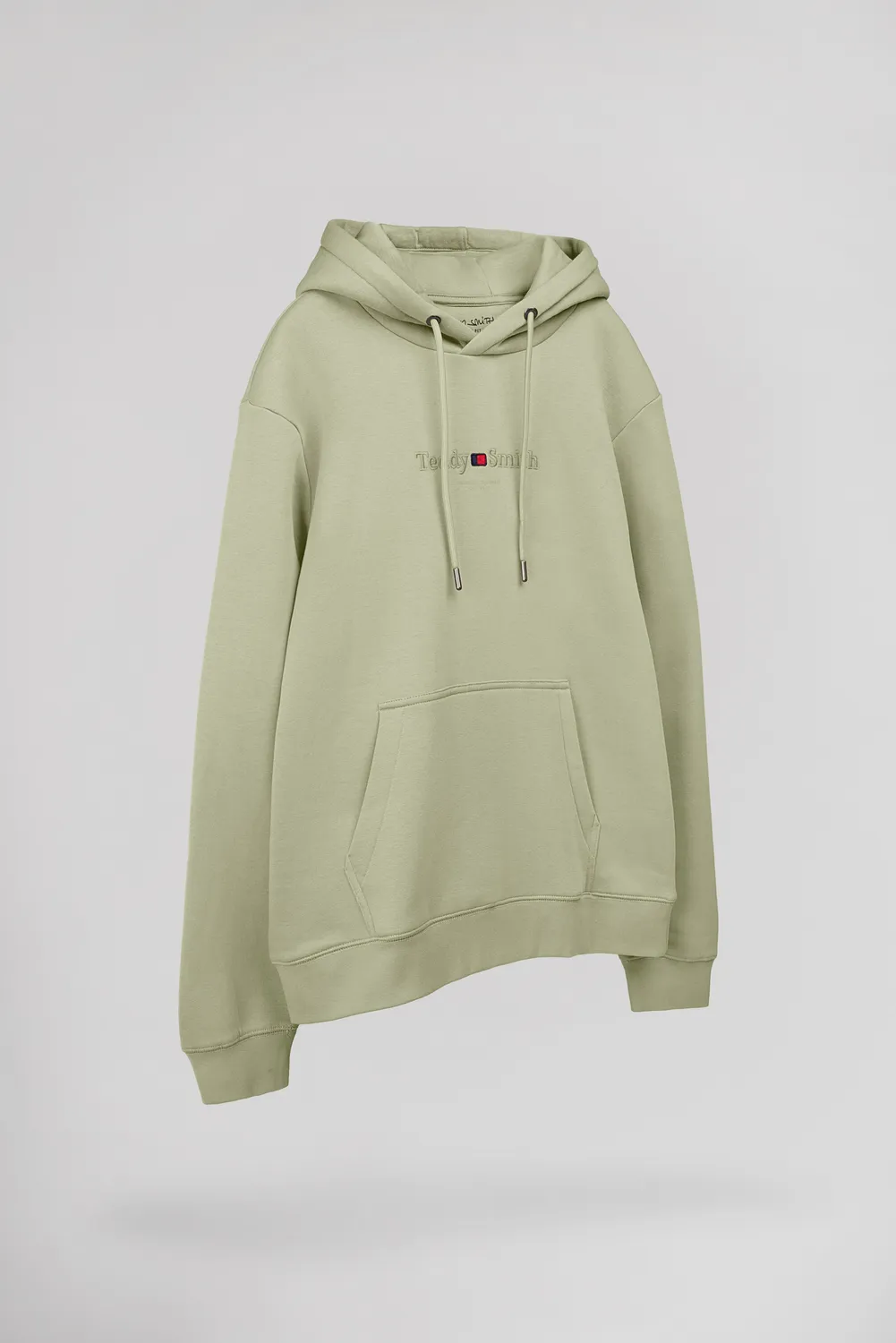 Teddy Smith S-Jim Hoody felpa verde salvia cappuccio