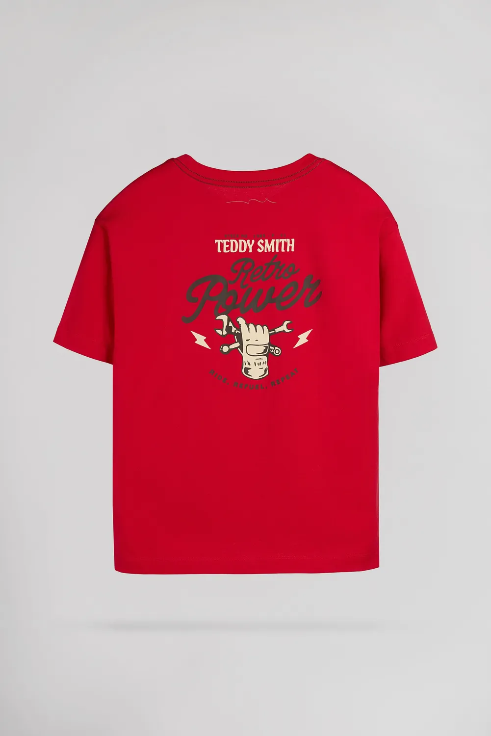 Teddy Smith T-Asha t-shirt bambino rosso vif
