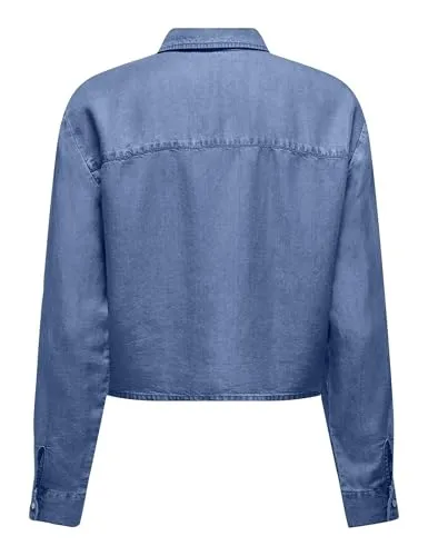 ONLY Onlcharis Life LS camicia donna denim chiaro