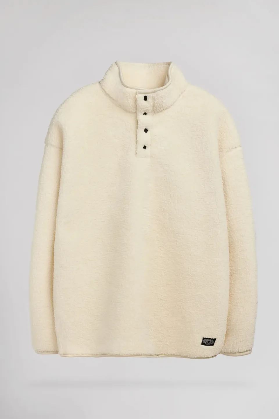 Teddy Smith S-Cliff Jr felpa sherpa bambino bianco