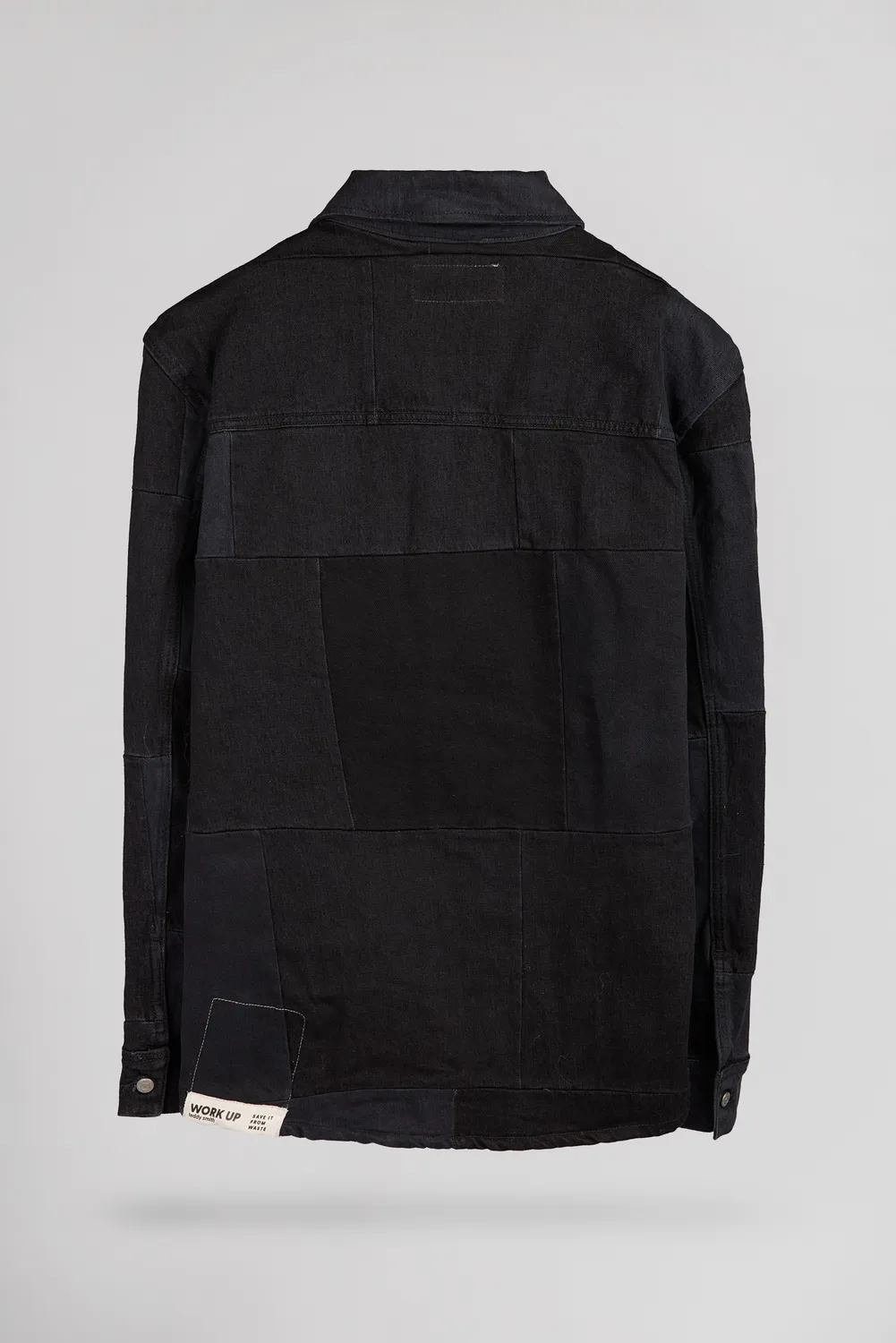 Teddy Smith C-Chicago ML camicia denim patchwork uomo