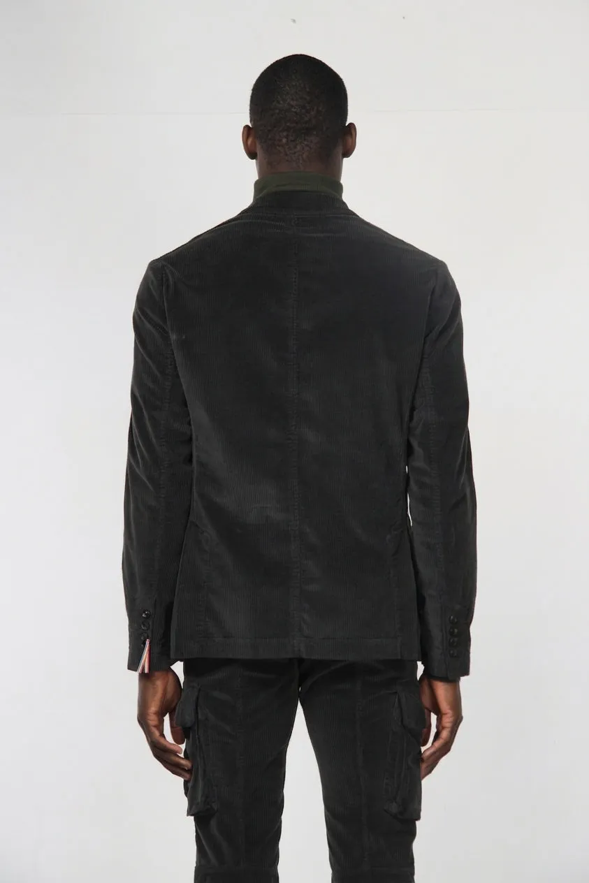 Mason's Tiziano blazer uomo marrone velluto regular