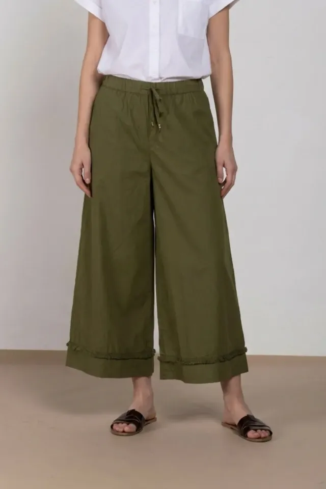 Mason's Portofino Cropped chino donna verde bosco wide