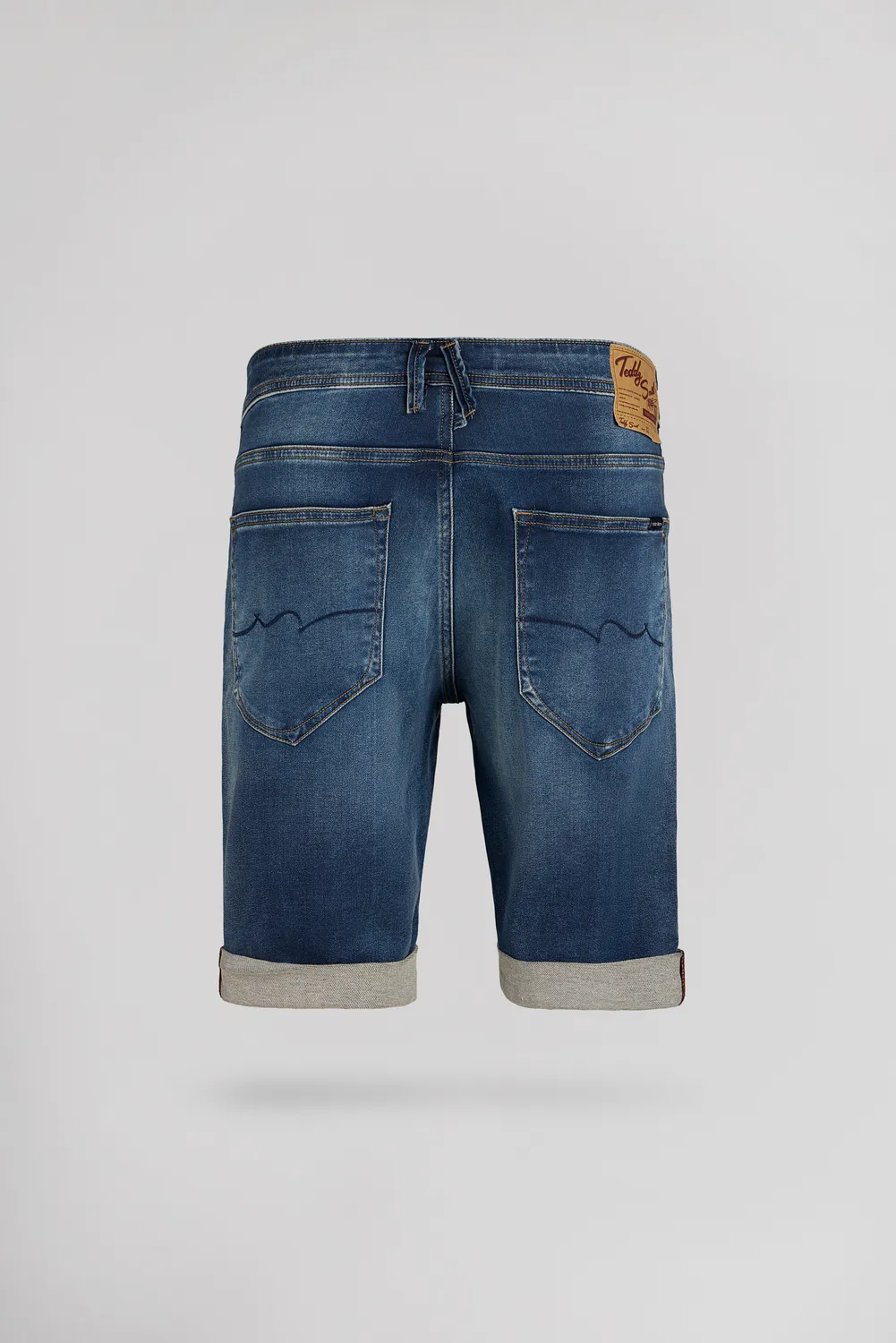 Teddy Smith Scotty 3 bermuda uomo denim dye