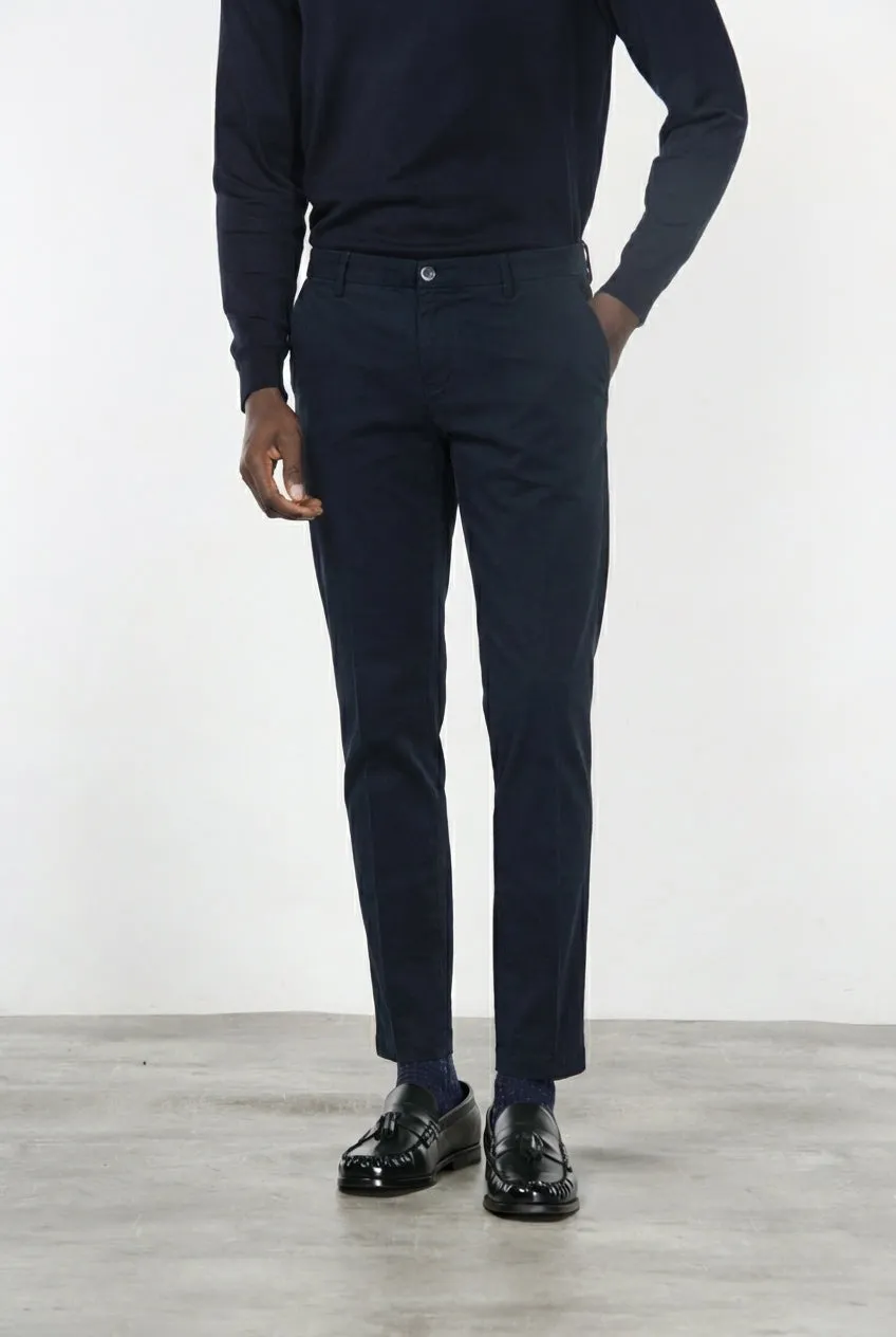 Mason's Milano chino uomo blu navy extra slim