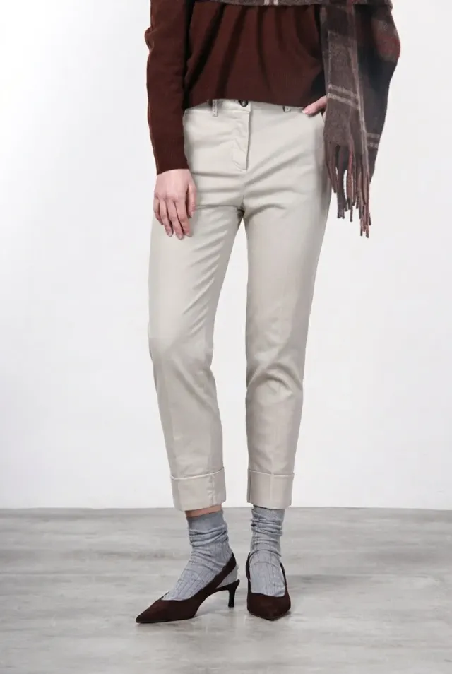 Mason's New York Carrot chino donna sabbia lana